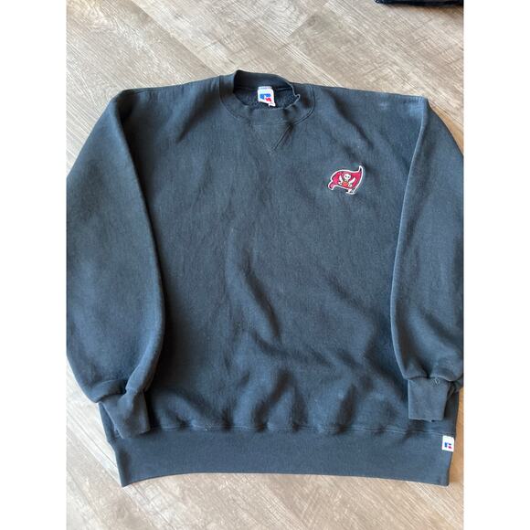 Vintage Russell Tampa Bay Buccaneers Embroidered Crewneck Size XL - Picture 1 of 7